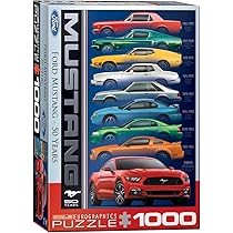 Ford Mustang 550ピースジグソーパズル Amazon.com: Ford Mustang 50 Years : Eurographics: Toys & Games