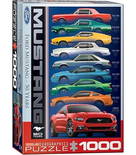Amazon.com: EuroGraphics Ford Mustang Vintage Ads Jigsaw Puzzle