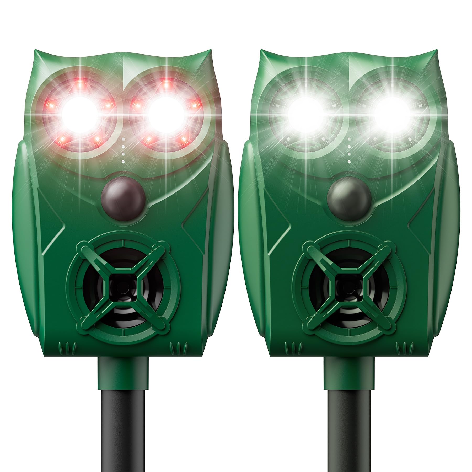 Photo 1 of Solar-Powered Ultrasonic Animal Repellent with Motion Sensor, Waterproof Deer Repellent Device with Visual Indicator for Outdoor Yards, Garden, Effective to Repel Deer, Coyotes, Raccoons, and Cats