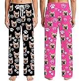 Puzzlo Personalized Pajama Pants for Men, Custom Christmas Funny Gag Gifts for Boyfriend, Fun White Elephant Gifts for Adults