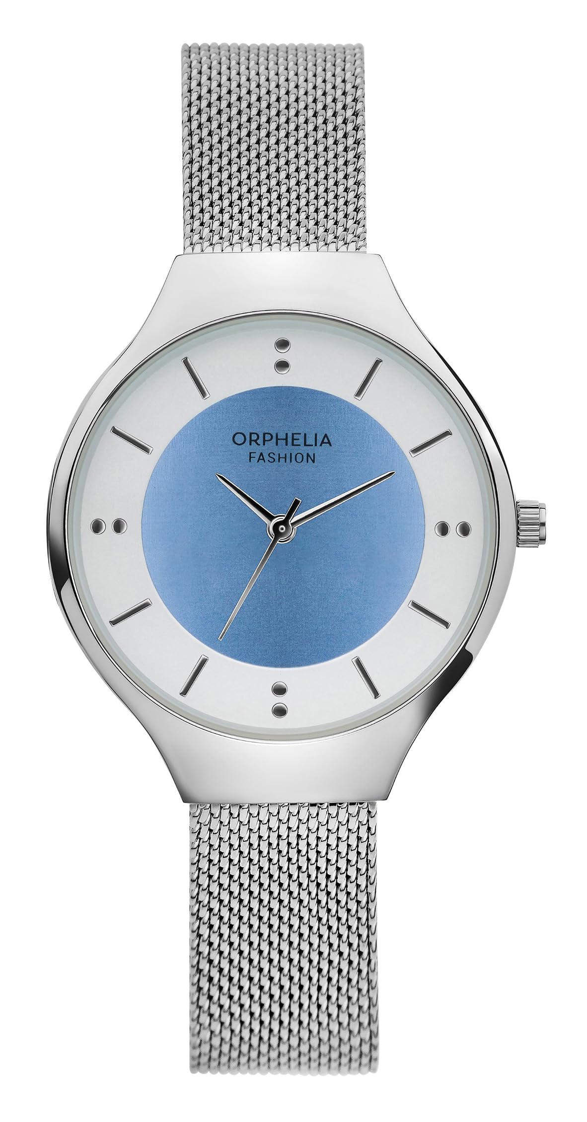 Orphelia Fashion Womens Analogue Watch Swirl with Stainless Steel Mesh Band