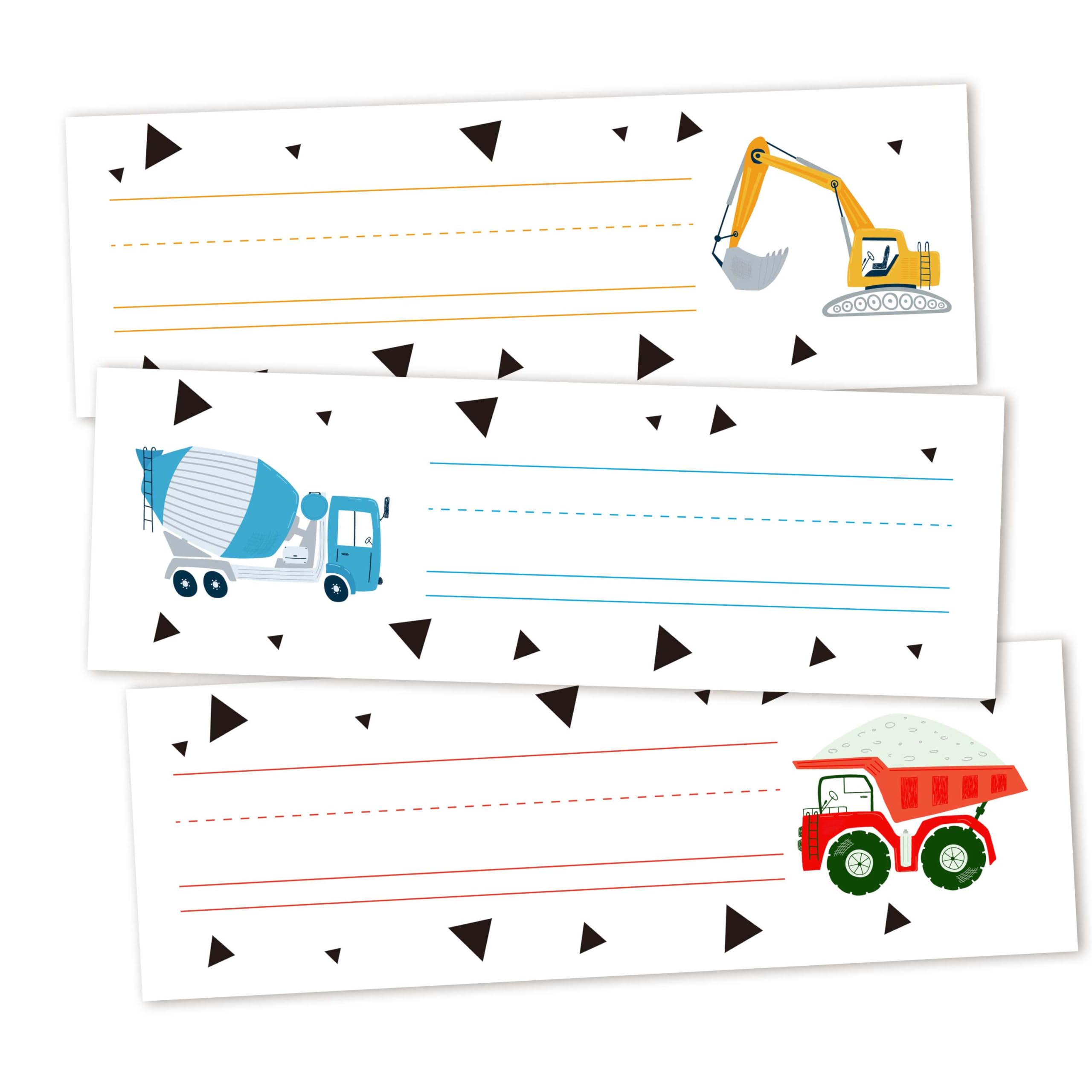 30 Name Tags for Classroom Cubbies, 3x9 in
