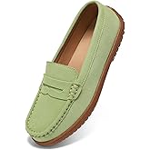 BEAUSEEN Women's Penny Loafers Slip-On - Lightweight Breathable Suede Driving Moccasins,Cute Business Casual Dress Shoes for Work & Travel