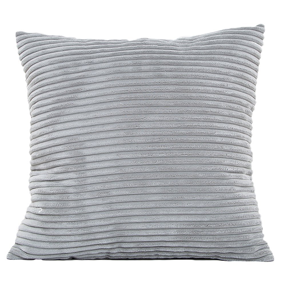 Gespout Square Cushion Cord Plain Pillow Cushion Cover Home Decorative