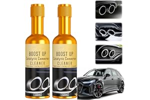 RQB Catalytic Converter Cleaner,Deep Carbon Removal,for Gas & Diesel Vehicles + Engine & Exhaust System Cleaning(2 Bottles)