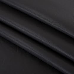 NLMUVW Black Vinyl Tablecloth with Flannel Backing