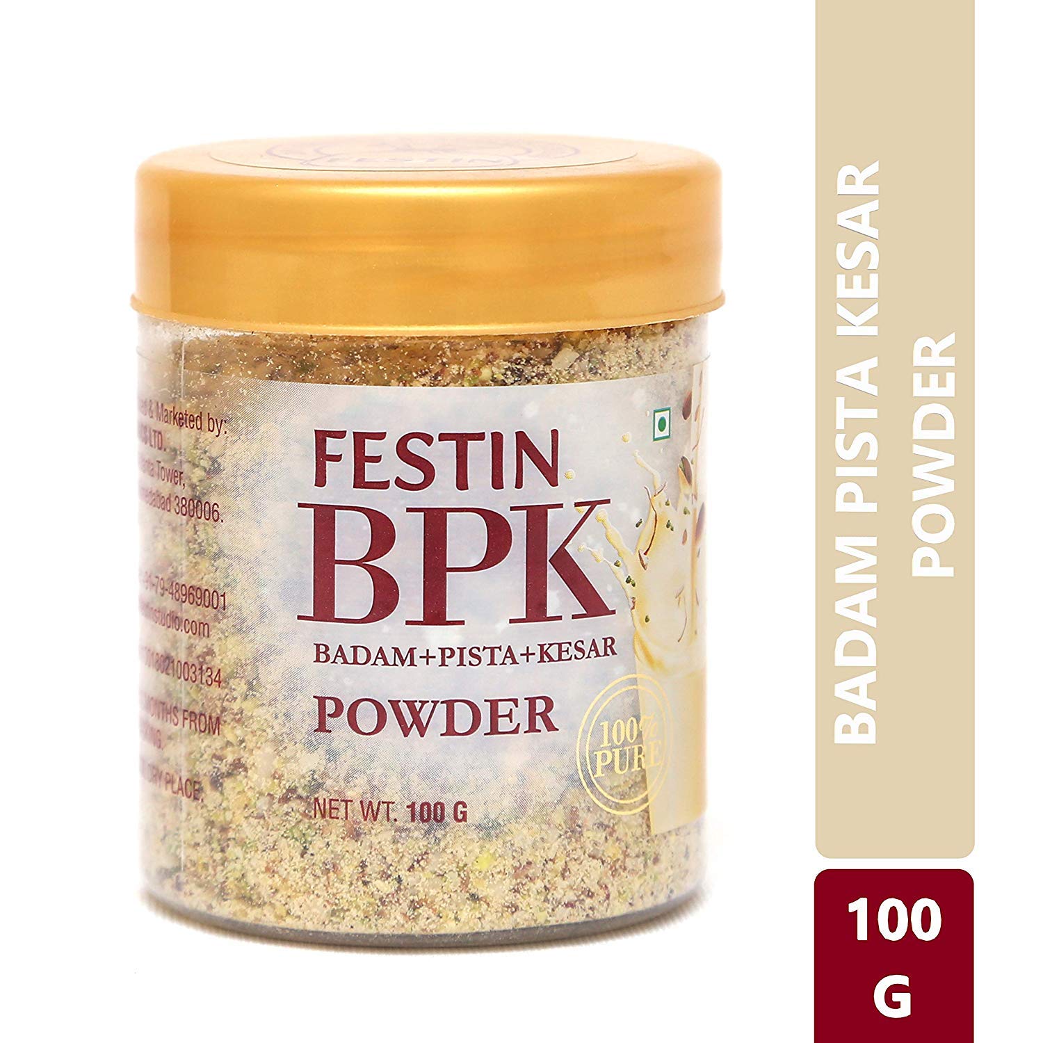 FESTIN Premium Dry Fruit Milk Mix Powder Falooda Mix with Badam Pista