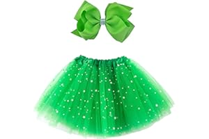 Jastore Girls Layered Stars Sequins Tutu Skirt Princess Ballet Dance Dress for 2-8 Years