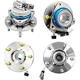 Detroit Axle - 2WD Front and Rear Wheel Bearing Hubs for Buick Rendezvous 2002 2003 2004 2005 2006 2007 [4-Wheel ABS], Wheel Bearings and Hubs Assembly Replacement
