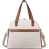 CLUCI Weekender Bag for Women Beige with Brown