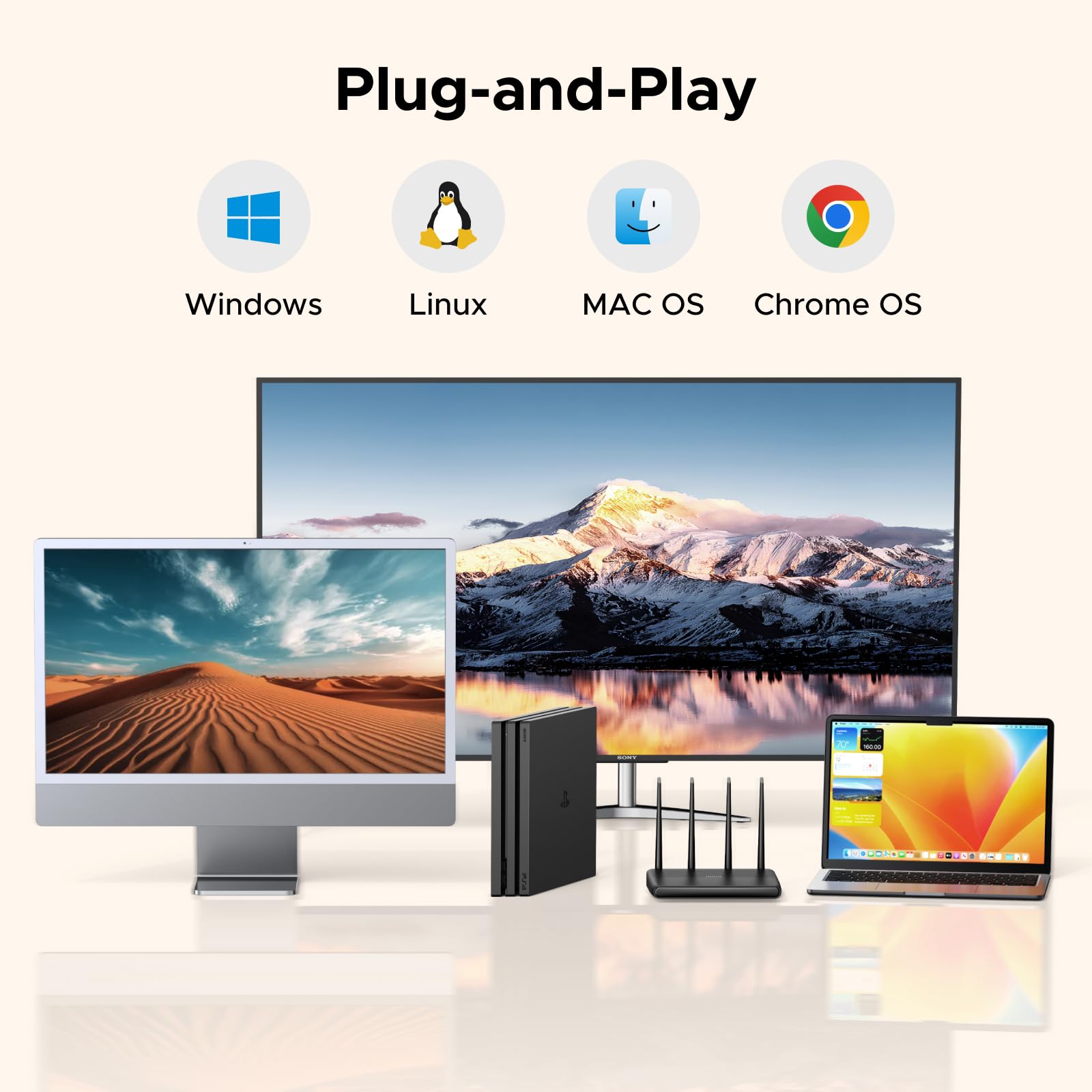 UGREEN Festplatten Dockingstation, USB 3.0 HDD Docking Station für 2,5''/3,5'' SATA HDD & SSD, 5Gbps Dual Bay Festplatten Adapter unterstützt Offline-Klonen und UASP 5