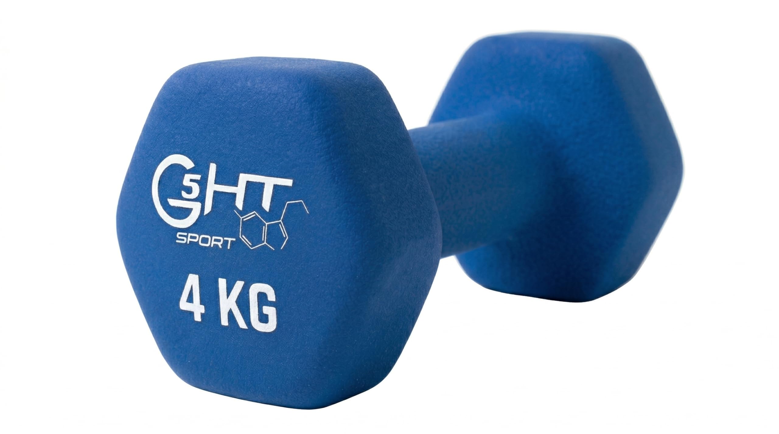 G5 HT SPORT Neoprene Dumbbells for Gym and Home Gym, Non-Slip 0.5 to 6 kg, Pair or Single (1 x 4 kg)