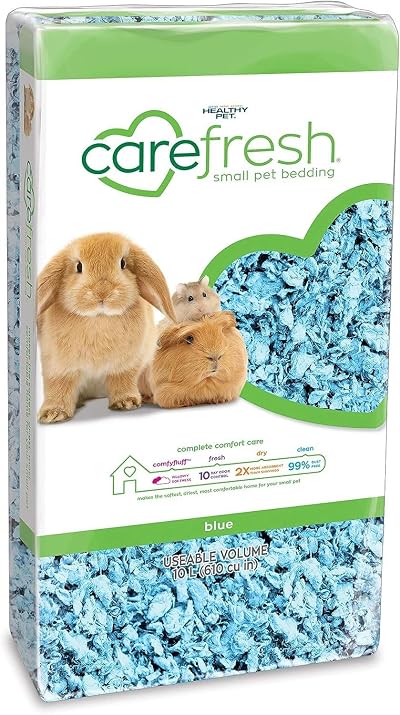Carefresh 99% Dust-Free Blue Natural Paper Small Pet Bedding 10 L