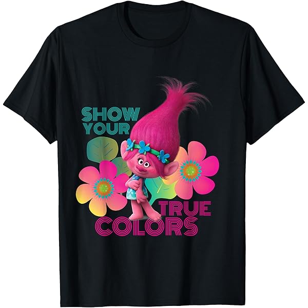 Amazon.com: DreamWorks Trolls All Troll Friends T-Shirt Small