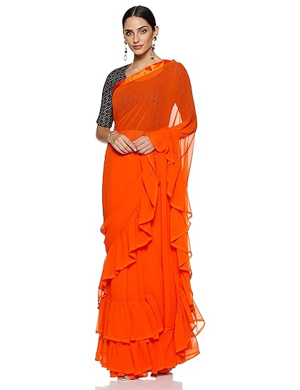 Womanista georgette with blouse piece Saree