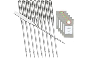 APACALI 50 PCS Embroidery Sewing Needles for Brother Machine Needles Size 65/9 130/705H HAx1Sewing Needles for Brother Sewing Machine