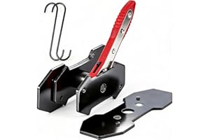 Mumicol Brake Caliper Compression Tool, 360° Ratcheting Piston Compressor, 2 Steel Plates, 2 Hooks, for Single Twin Quad Pist