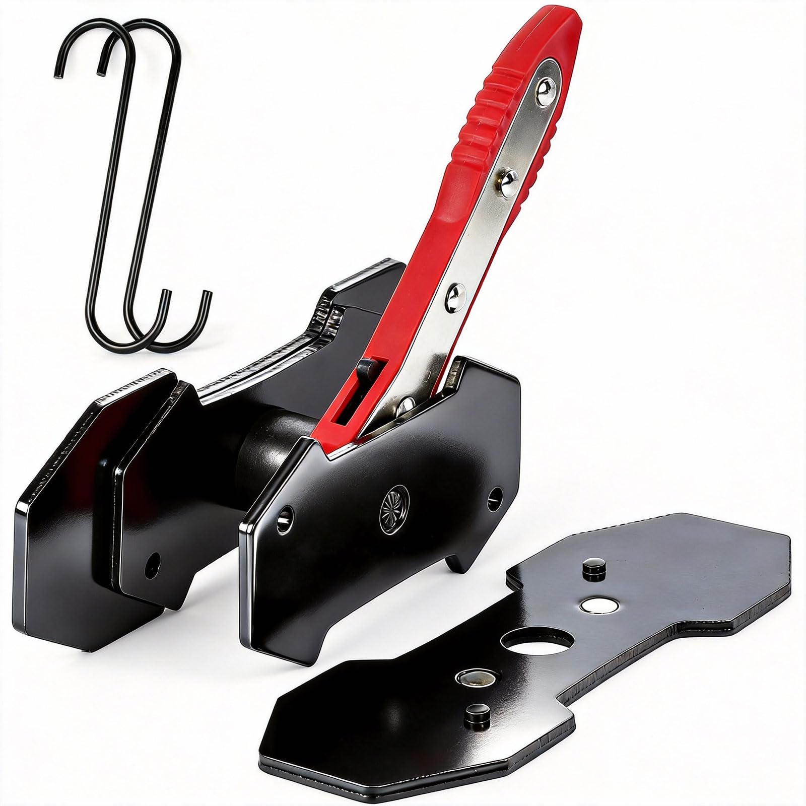 Photo 1 of Mumicol Brake Caliper Compression Tool, 360° Ratcheting Piston Compressor, 2 Steel Plates, 2 Hooks, for Single Twin Quad Pistons, Cars Trucks SUVs