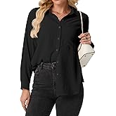 Mintreus Long Sleeve Button Down Shirts for Women Dressy Floral Printed Blouse Casual Work Tops Spring Outfits 2026