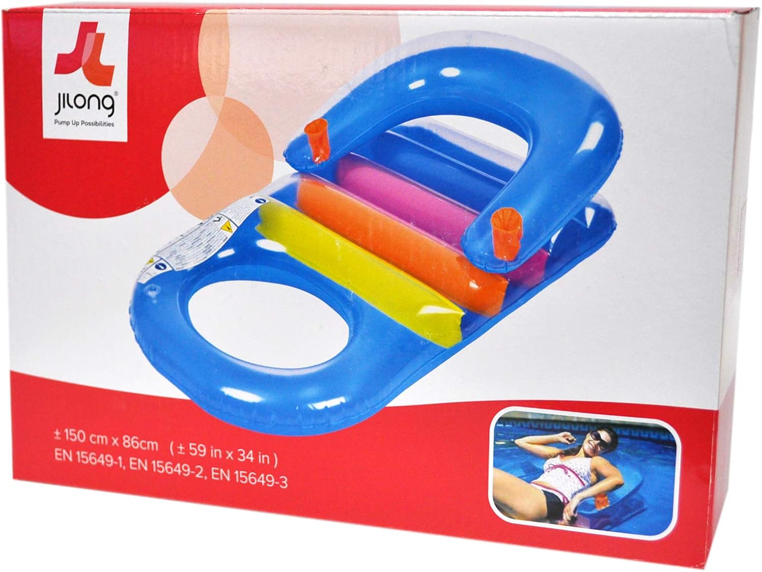 Jilong Fashion Lounge Floater 150x86 cm Poolsessel Schwimmsessel Pool Lounge Wassersofa Wassersessel