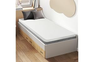 Czpalo 3 Inch Gel Memory Foam Mattress Topper Twin XL, Cooling Mattress Topper with Removable & Washable Cover, CertiPUR-US Certified