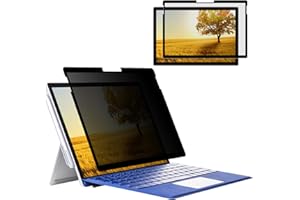 HALLOIVE Laptop Privacy Screen Microsoft Surface Pro 7 Plus/7/6/5/4/3 th Gen 12.3 inch,Removable Privacy Screen Filter (for Surface Pro 7+/7/6/5/4 Privacy Screen Protector),-Anti Blue Light/Anti-Glare