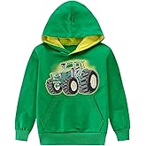 DDSOL Toddler Boy Hoodie Sweatshirt Tractor Dinosaur Long Sleeve Pullover Tops Fall Shirt