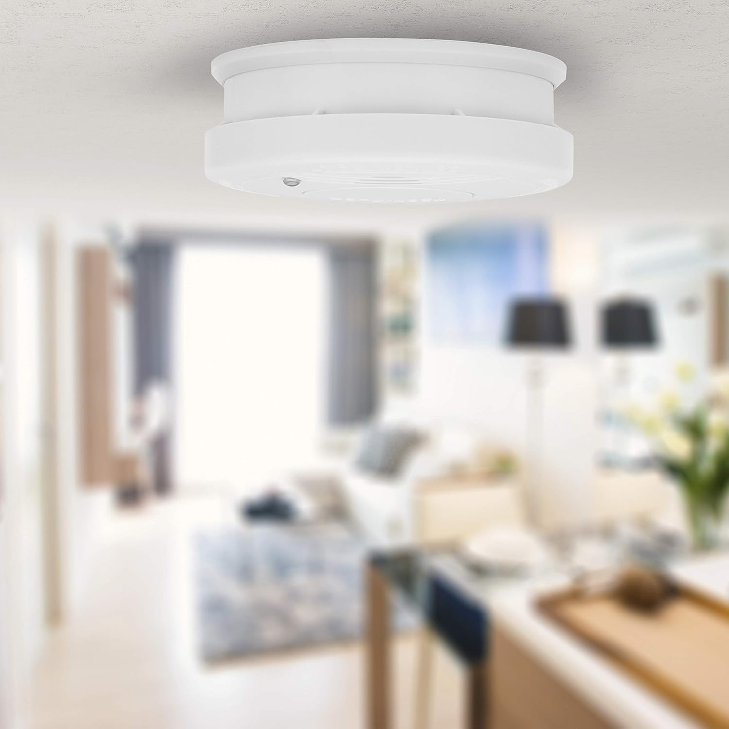 Smartwares Smoke detector - Optical sensor - Lifespan: 10 years - Replaceable battery 5 years - Test button - 85 dB - FSM-11510 - Image 5