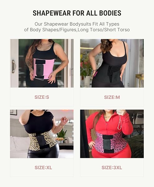 FEELINGIRL WAIST TRAINER CORSET WORKOUT CINCHER TRIMMER SHAPING BLACK XXL