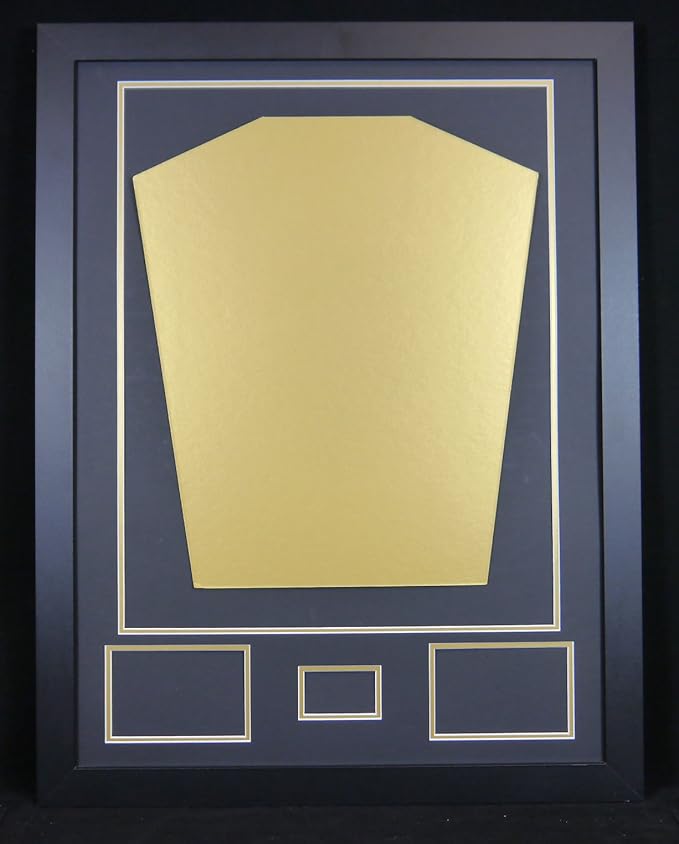 Marco para camiseta de fútbol negro y estándar de oro: Amazon.es: Deportes y aire libre