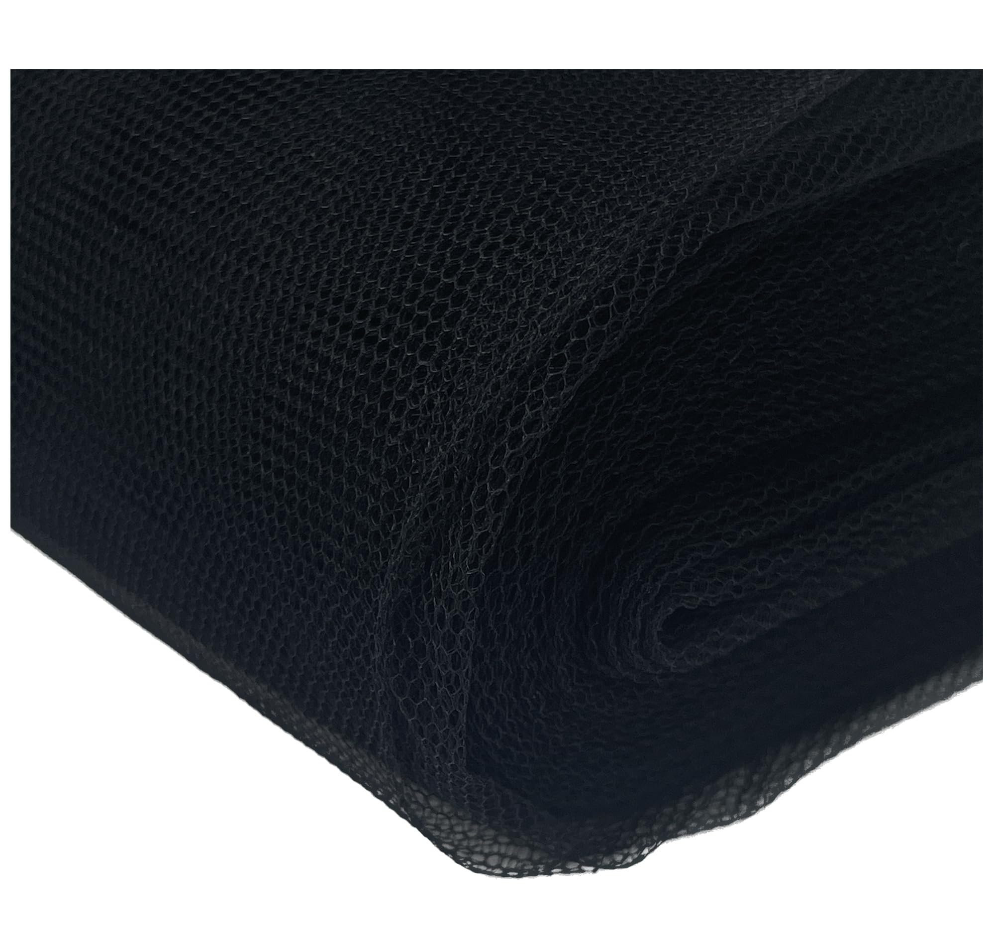 Sheer Dress Net Mesh Fabric Tutu Tulle Mesh Dancewear Stiff Flare Free Nylon Wedding Bridal Veil Material 150cm Wide (200 x 150cm / 79" x 60", Black) โ image 1