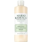 Mario Badescu Orange Cleansing Soap - Cream Face Cleanser and Exfoliator Enriched with AHA - Oil Free Face Wash for Combination or Dry Skin - Mild Exfoliant with Non-Drying Formula