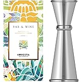 Double Cocktail Jigger Japanese Style Stainless Steel Bar Measuring Jigger 1 & 2 oz by Homestia