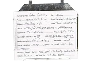 PRO SELECT ProSelect Metal ID Card Holders - Durable Holders Designed to Conveniently Display ID Cards on Any Standard Cage, 4" x 6"