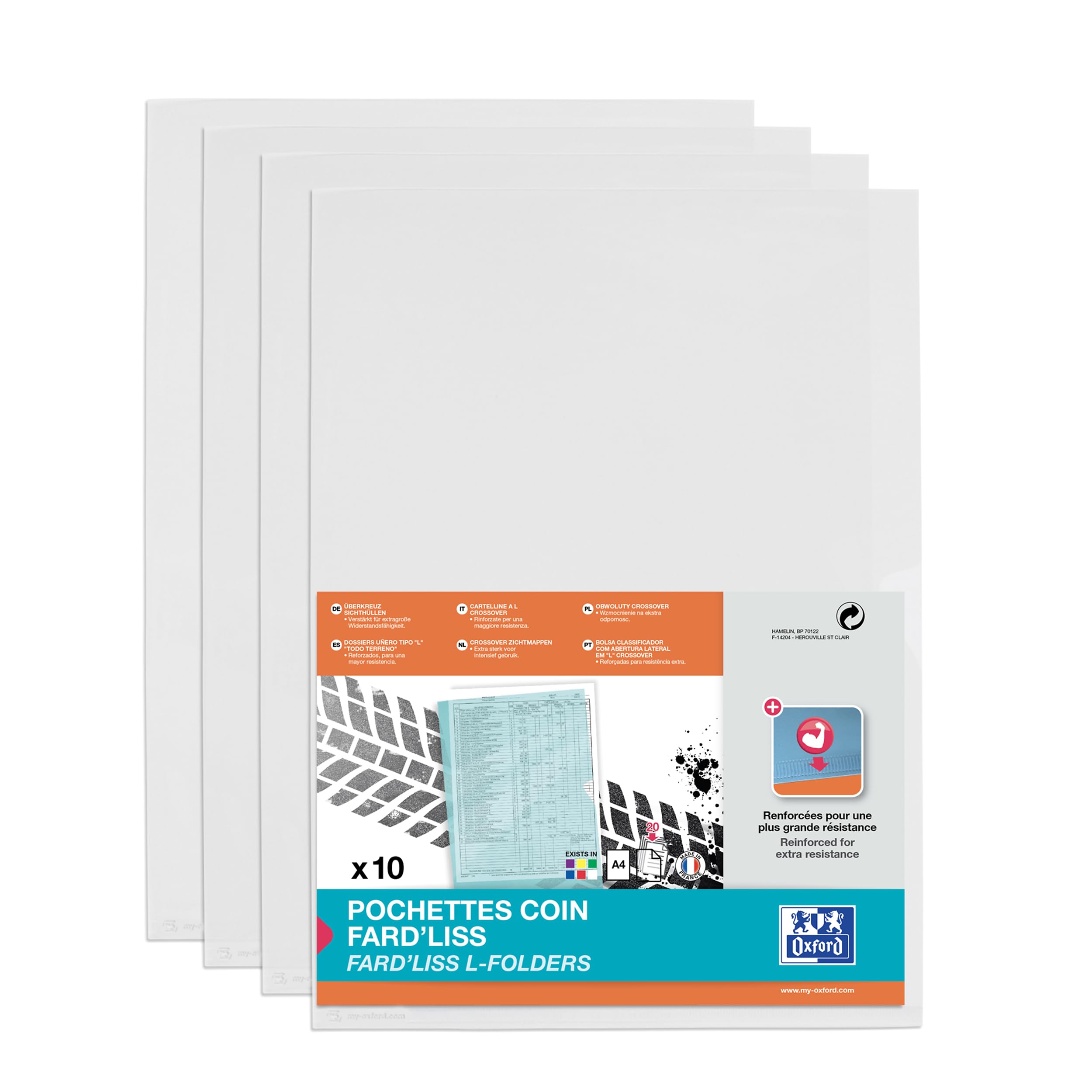 Elba M Star 100206707 Transparent Case PVC Hard Film 0.15 mm White