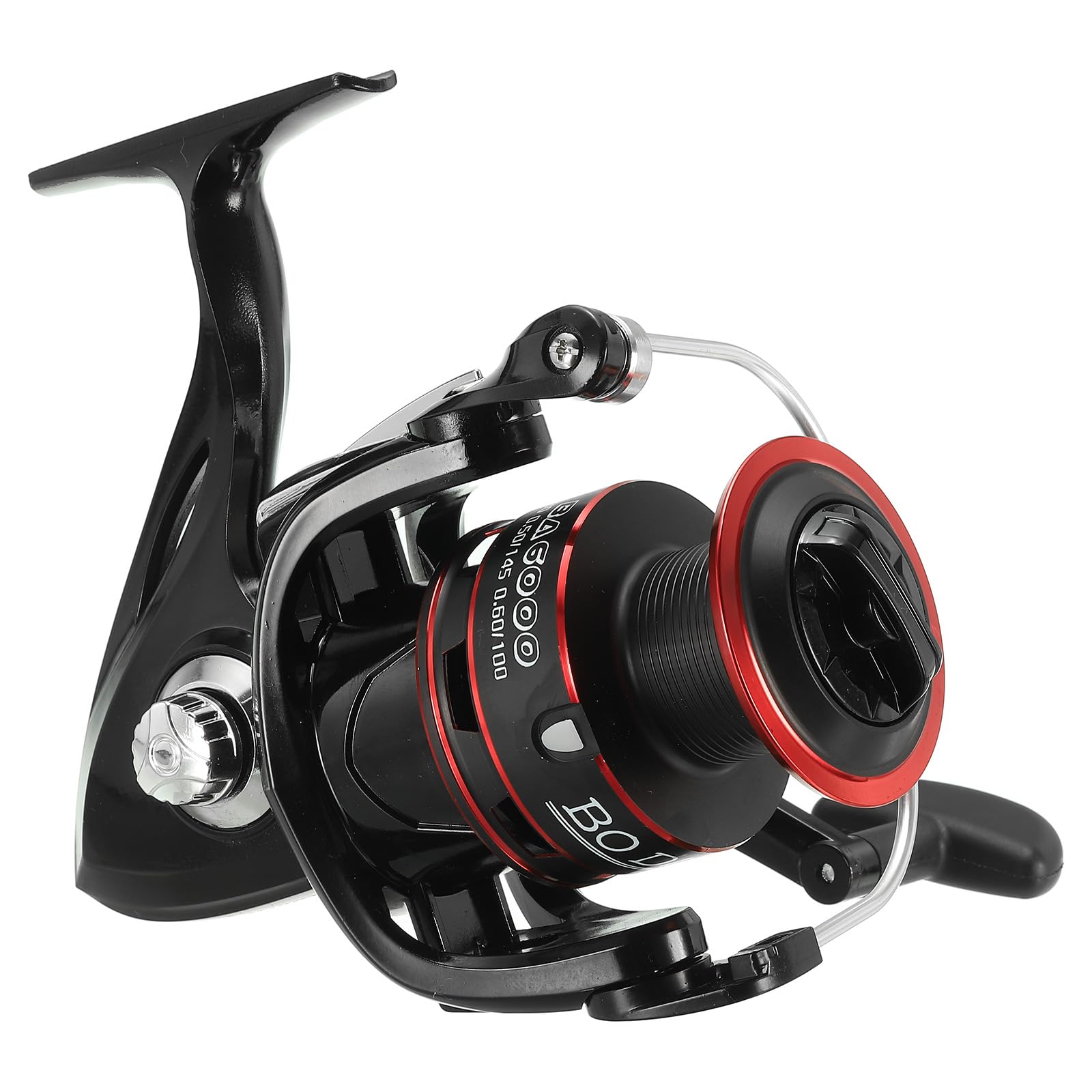 PATIKIL Fishing Spinning Reel, BA6000 Fishing Reel 4.7:1 Gear Ratio 26.5Lbs Max Drag Ultralight Saltwater Reel Left/Right Interchangeable Handle for Freshwater Saltwater Ice Fishing
