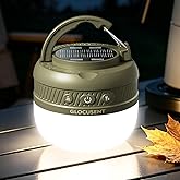 Glocusent Camping Lights Rechargeable, 5000mAh 120H Runtime, Led Camping Lantern with 5 Brightness 3 Modes & SOS, IPX5 Waterp