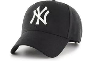 C5 SPORTS Officially Licensed New York Black MVP Baseball Hat Classic Adjustable Embroidered NY White Team Logo Structured Cap