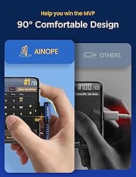 AINOPE USB C Cable Right Angle 3.1A Fast Charging