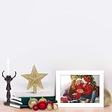 EGOFINE 7x5 Photo Frames Set of 3 White Solid Wood 4x6 Matting view 5
