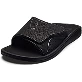 OLUKAI Nalu Slide Men's Versatile Slide Sandals, Water-Friendly & Adjustable Straps, Lightweight & Durable, All-Day Comfort & Support