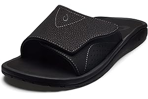 OLUKAI Nalu Slide Men's Versatile Slide Sandals, Water-Friendly & Adjustable Straps, Lightweight & Durable, All-Day Comfort & Support