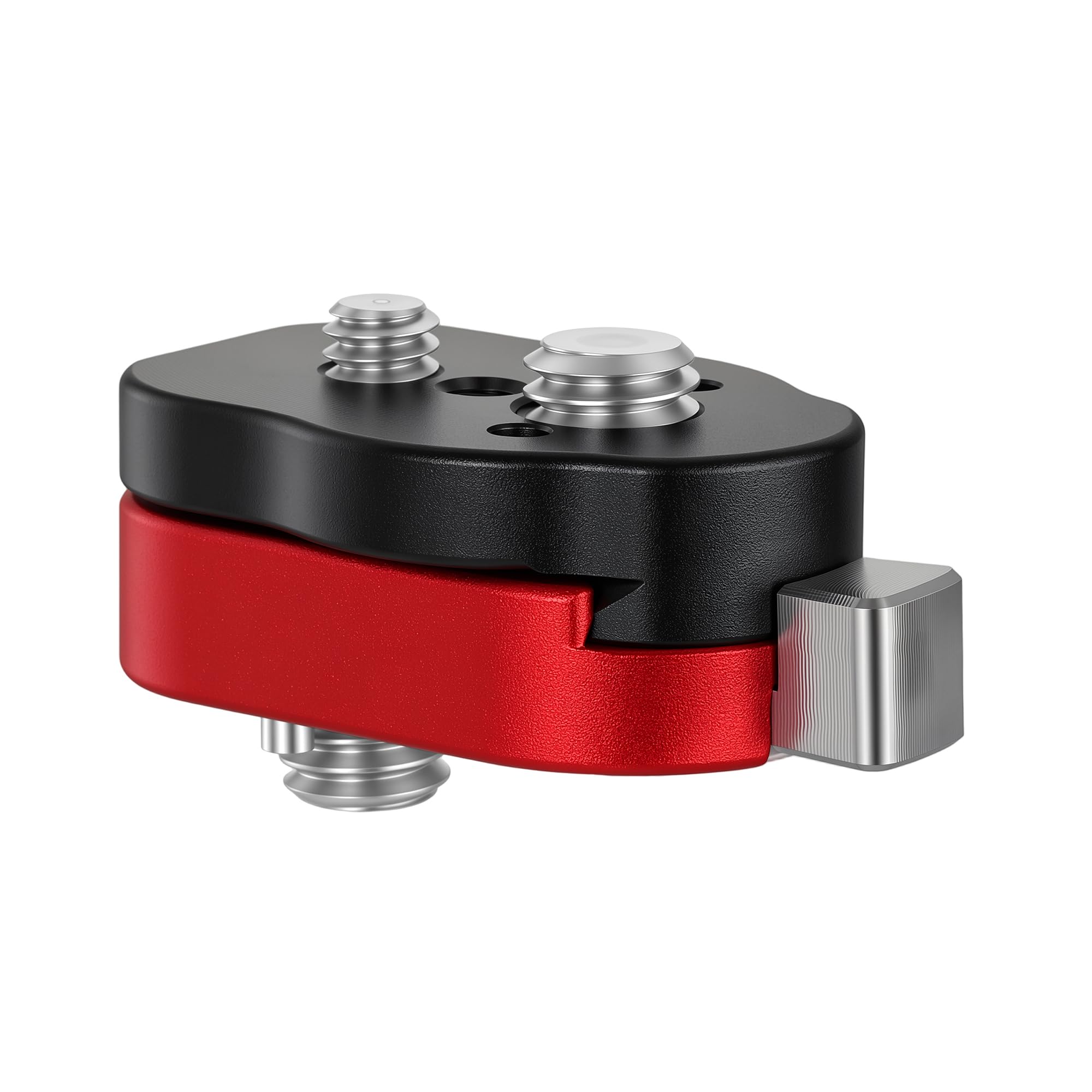 Eonvic 3/8" Screws Mini Quick Release Plate Lock Mount for ARRI RED Camera Monitor Camera Tripod LCD Monitor Magic Arm (Red)