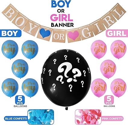 Amazon Com Gender Reveal Party Supply Giant Mystery Balloon