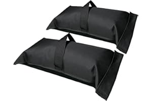 D&ONEHOS Umbrella Base Weight Fillable Sandbags, Sandbags for Weight(60LBS), Sandbag Weights for Patio Umbrella for Outdoor Garden，Set of 2，Black(Without Sand)