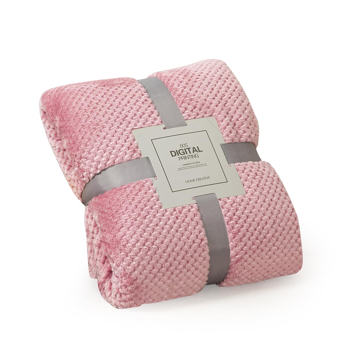 LumiSyne Waffle Honeycomb Throw Blanket Solid Color Luxury Flannel 4 Fluffy Soft Warm Snuggle Blanket Cosy Bedspread Coverlet Bed Cover Decorative Throw For Sofa Bed Armchair 200×230cm