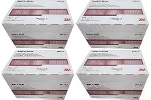 3M 07447 Scotch-Brite moNRr Maroon General Purpose Hand Pad, 20 Count (4 Pack)