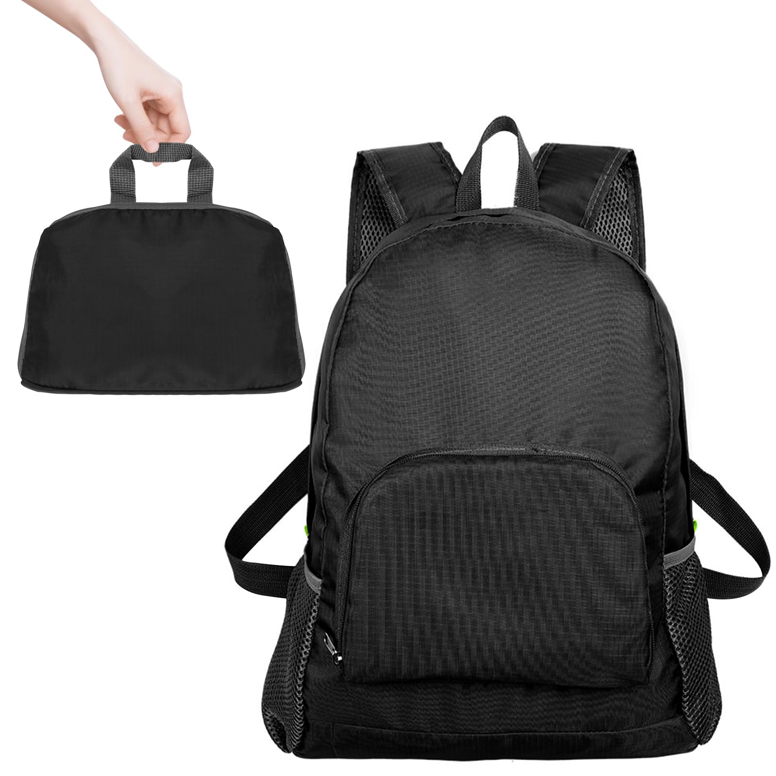 Leikedun Lightweight Foldable Backpack for Men Women,Small Hiking Rucksack Versatile Waterproof Durable Backpack for Traveling Camping Shopping Biking Mountaineering