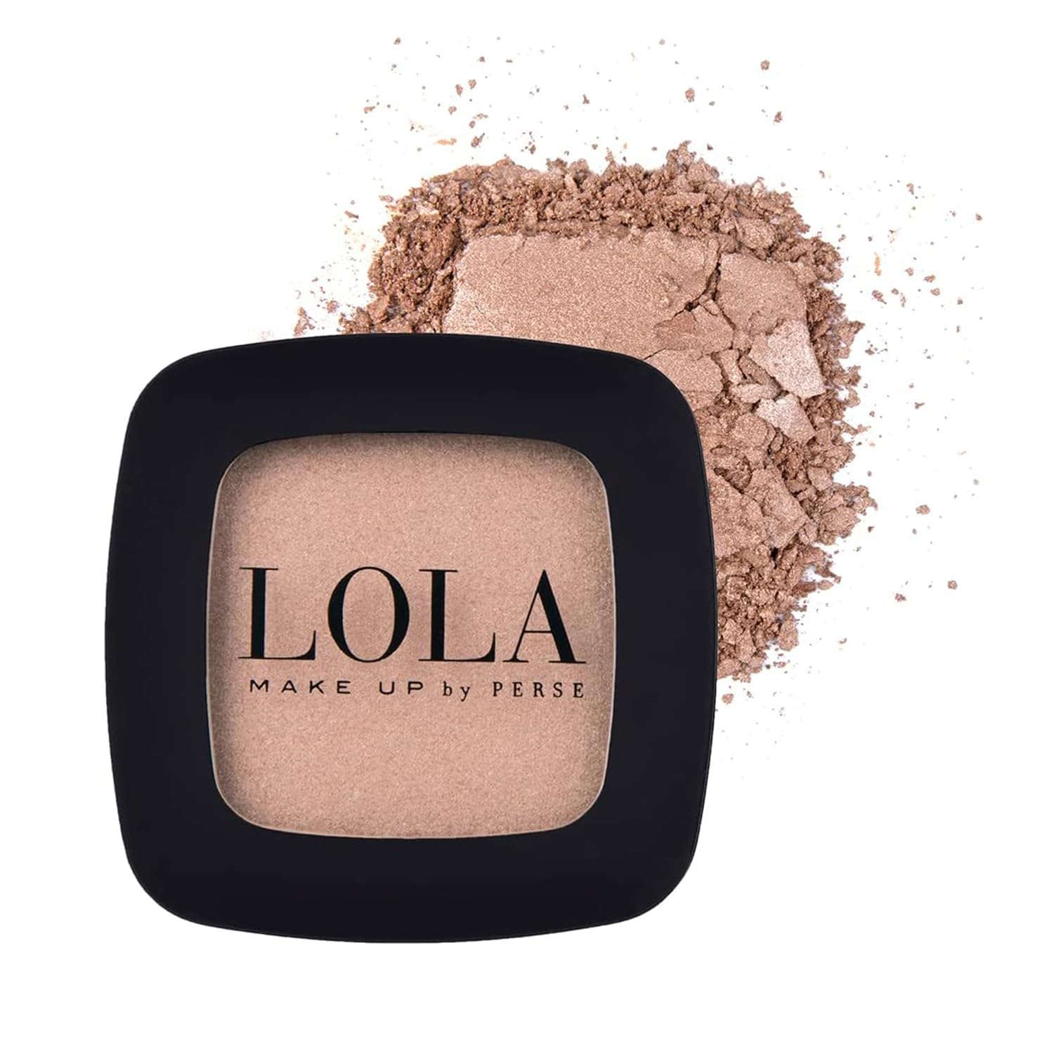 Lola Make Up by Perse Mono Eyeshadow with Natural Ingredients Vegan and Cruelty-Free Eye Makeup Palette High Coverage Satin Eye Shadow for Women, Gold (017)