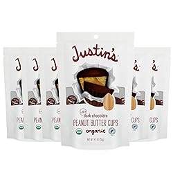 JUSTIN'S Organic Mini Dark Chocolate Peanut Butter